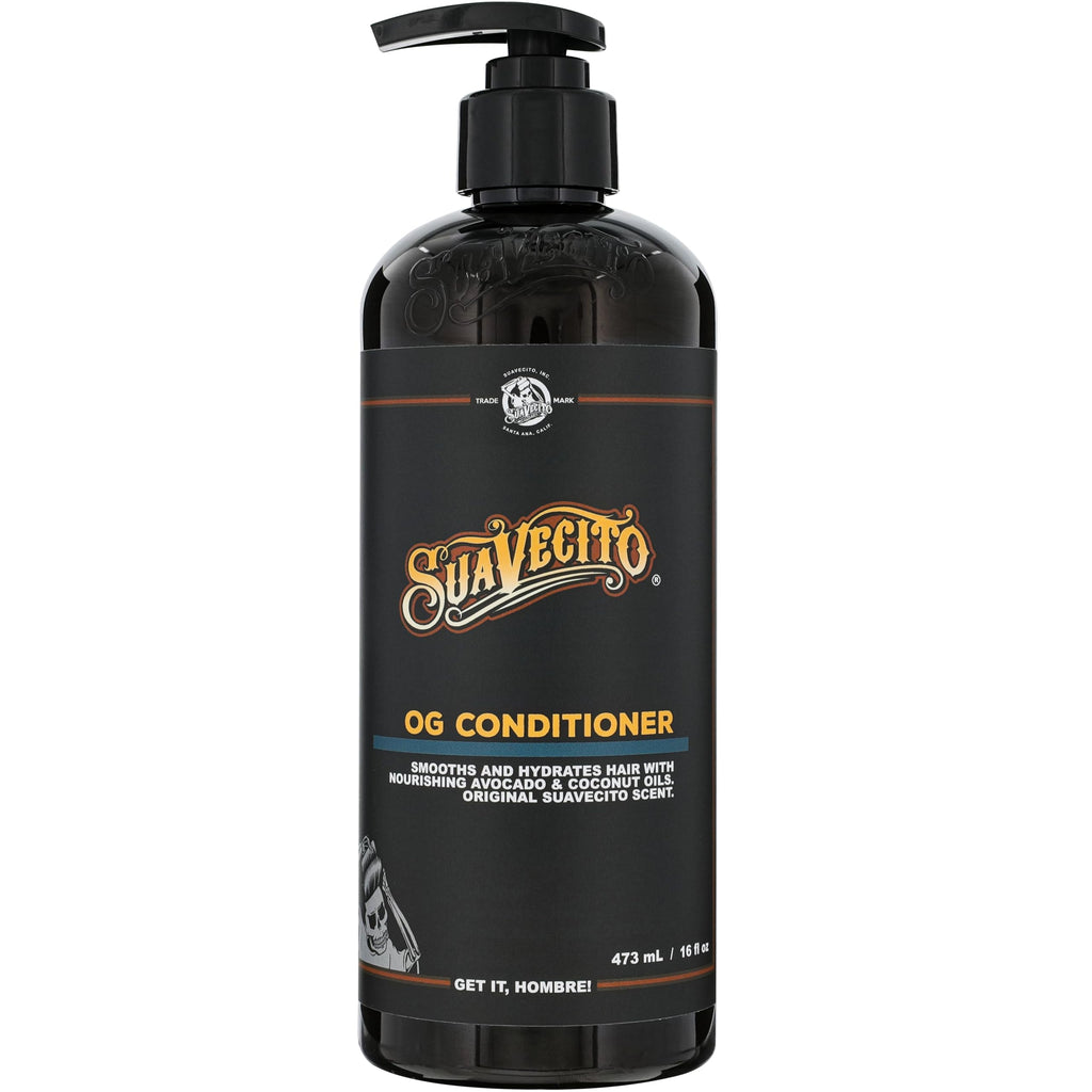 Suavecito Hair & Body Essentials Bundle: Original Hold Hair Styling Pomade, Moisturizing Body Soap, Hydrating Shampoo & Nourishing Conditioner