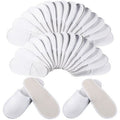 Geyoga 30 Pairs Disposable Spa Slippers for Guest Non Slip House Hotel Closed Toe Indoor Slipper for Men Women Home Wedding Travel, 2 Size(White)