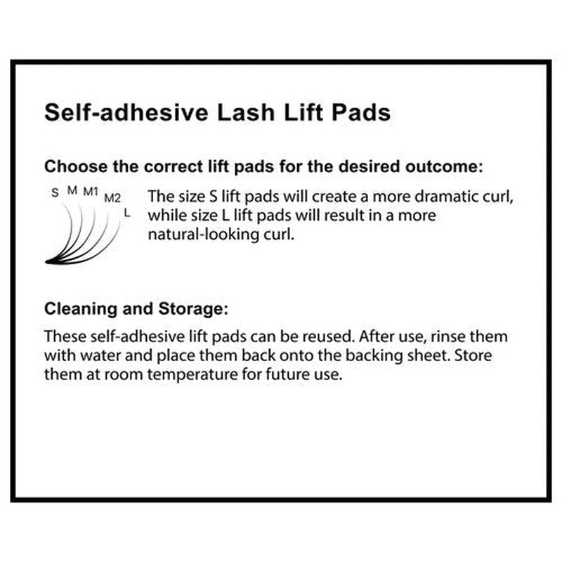 AYASAL Self Adhesive Lash Lift Rods: Size S, Adhere to Eyelids Without Lash Glue, Reusable Silicone Lash Lift Pads & Shields – Eyelash Curling Supplies & Lash Lift Tools for Home or Salon Use