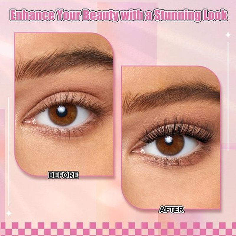 FADLASH Lash Clusters Wispy Eyelash Cluster 168Pcs Natural Eyelashes Extensions D Curl 8-16mm Individual Lashes Natural Look with Black Thin Band (S28, 8-16mm)