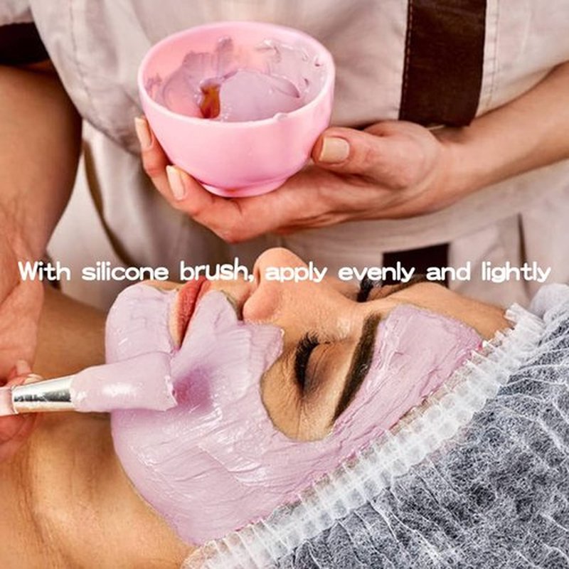 FERCAISH 4Pcs Diy Face Mask Mixing Bowl, Microwavable Silicone Facial Mud Bowl Cosmetic Beauty Tool for Home Salon(Small)