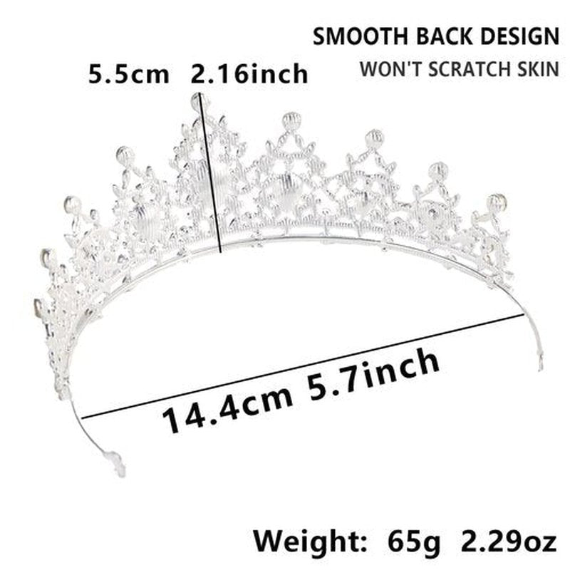 Crystal Crown and Tiara For Women - Rhinestone Headband For Princess Girls,Bridal Hair Accessories For Weddings Birthday