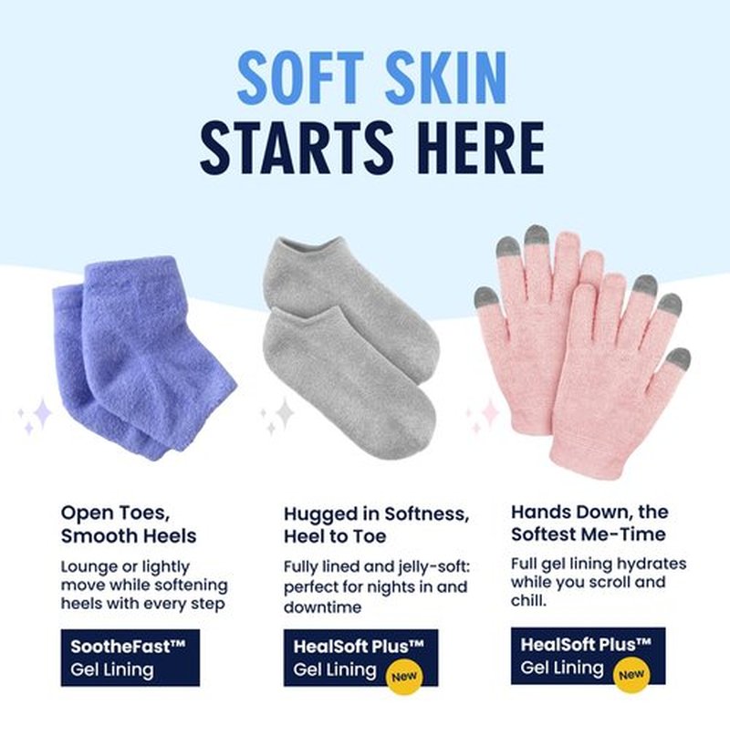 Dr. Frederick’s Original Moisturizing Gel Socks for Men & Women – Dry Feet & Cracked Heel Treatment – Full Foot Gel Lining with Mango Butter, Shea Butter, Jojoba & Coconut Oil (Mellow Moon)