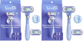 Gillette Venus Deluxe Smooth Swirl Women's Razor Handle + 2 Blade Refills (Pack of 2)