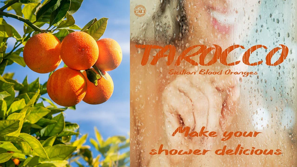 Bath Set - 22.5 oz Tarocco Moisturizing Shampoo, Conditioning Treatment, Nourishing Moisturizer and Body Wash with Sicilian Blood Oranges by Baronessa Cali