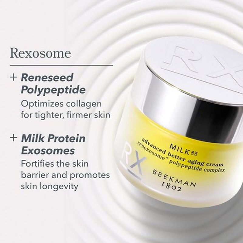 Beekman 1802 Collagen Moisturizer - Advanced Better Aging Face Cream with Goat Milk Exosomes, 0.51 fl oz