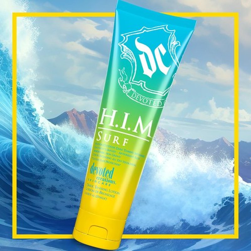 Devoted Creations HIM Surf - Electrolyte Infused Color Extending All Day Hydration Indoor/Outdoor Dark Tanning Intensifier