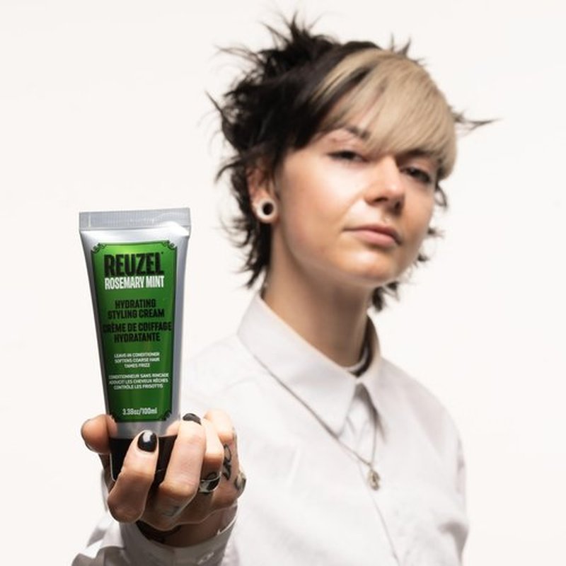 REUZEL Hydrating Style Cream, Low Hold, Water Soluble, Low Shine, Tames Frizz and Nourishes Hair, Vegan Formula, For All Hair Types, 3.38 oz