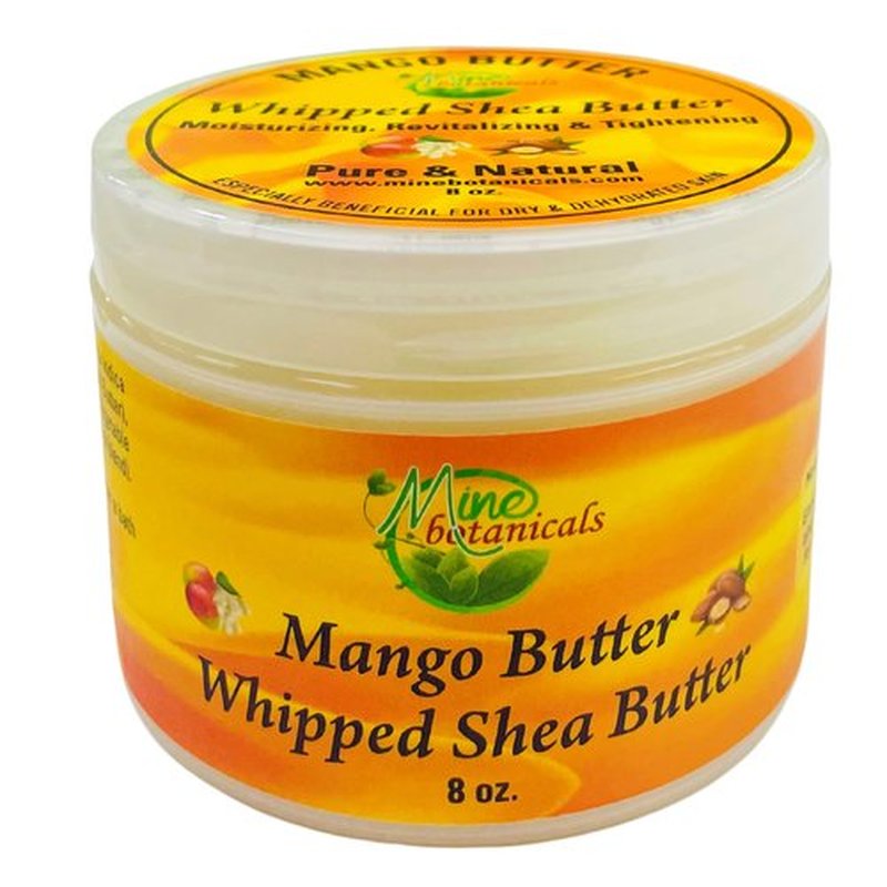 Mine Botanicals Whipped Body Butter with Mango Butter 8 oz, Moisturizing, Nourishing