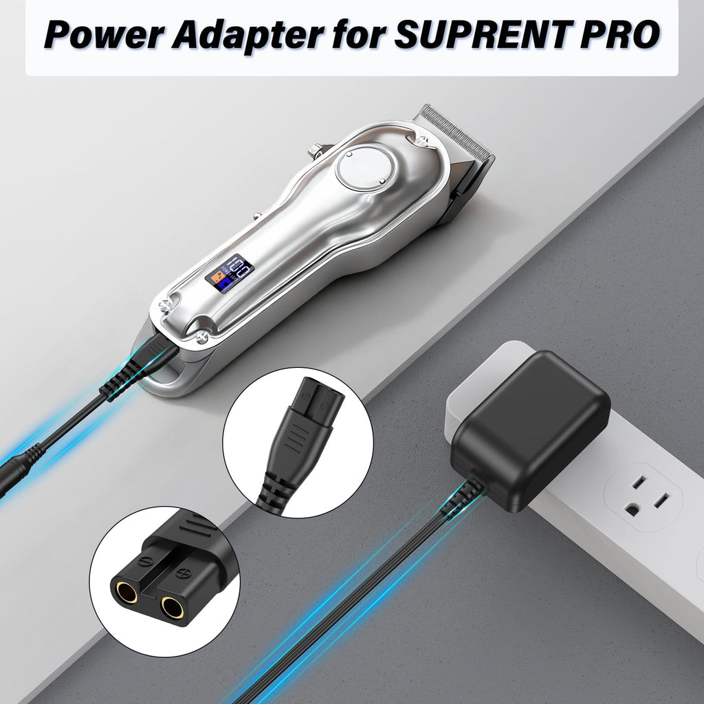 5V Hair Clipper Charger Replacement Compatible with SUPRENT Pro Clipper