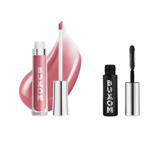 Buxom Full-On Plumping Lip Polish - Dolly Shade & Mini Lash Volumizing Mascara Set