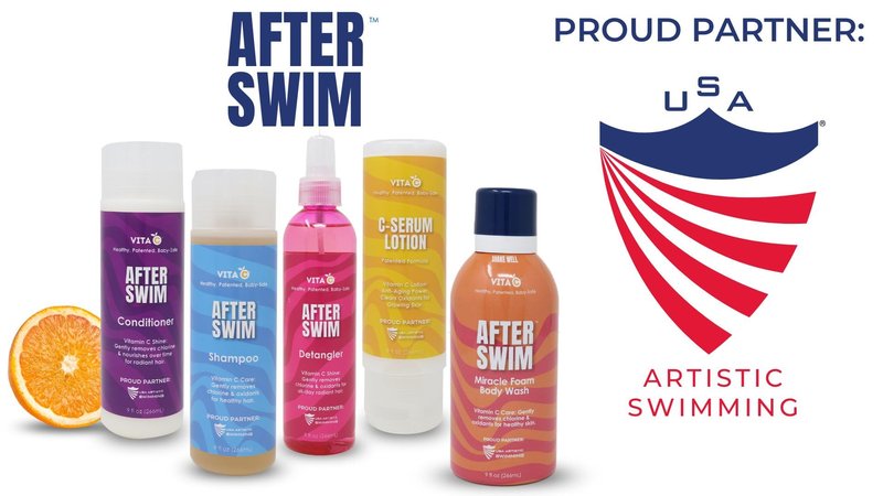 Vita C® After Swim™ Swimmers Conditioner Eliminates Chlorine, Swim Tested Treatment Infuses Moisture to Restore & Protect your Hair, Patented Formula, Hydrate, Rejuvenate & Repair - 8 Fl Oz
