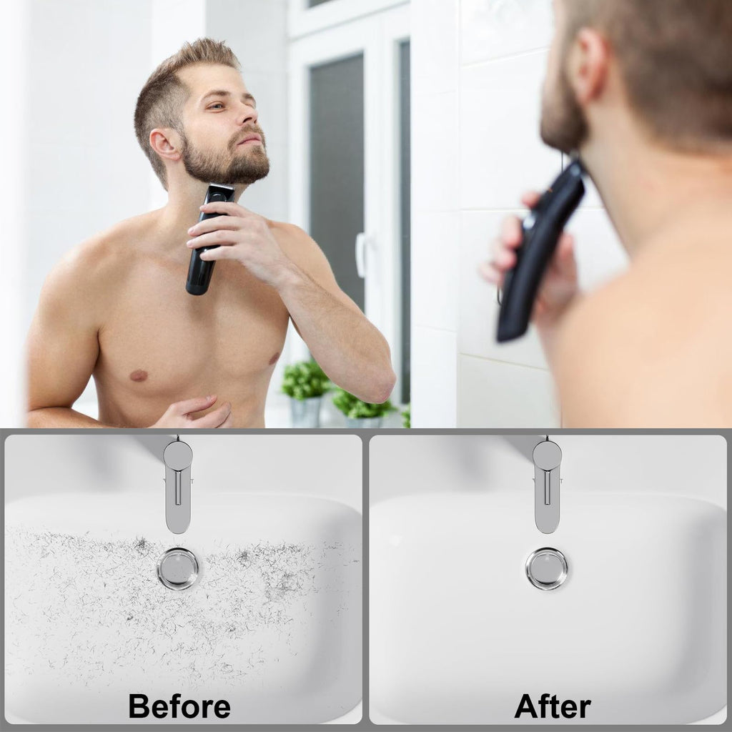 PRIVILLA Beard Bib, Beard Apron Foldable Multi-Purpose Shaving Bib, Apron for Men for All Men'S Gifts (grey)