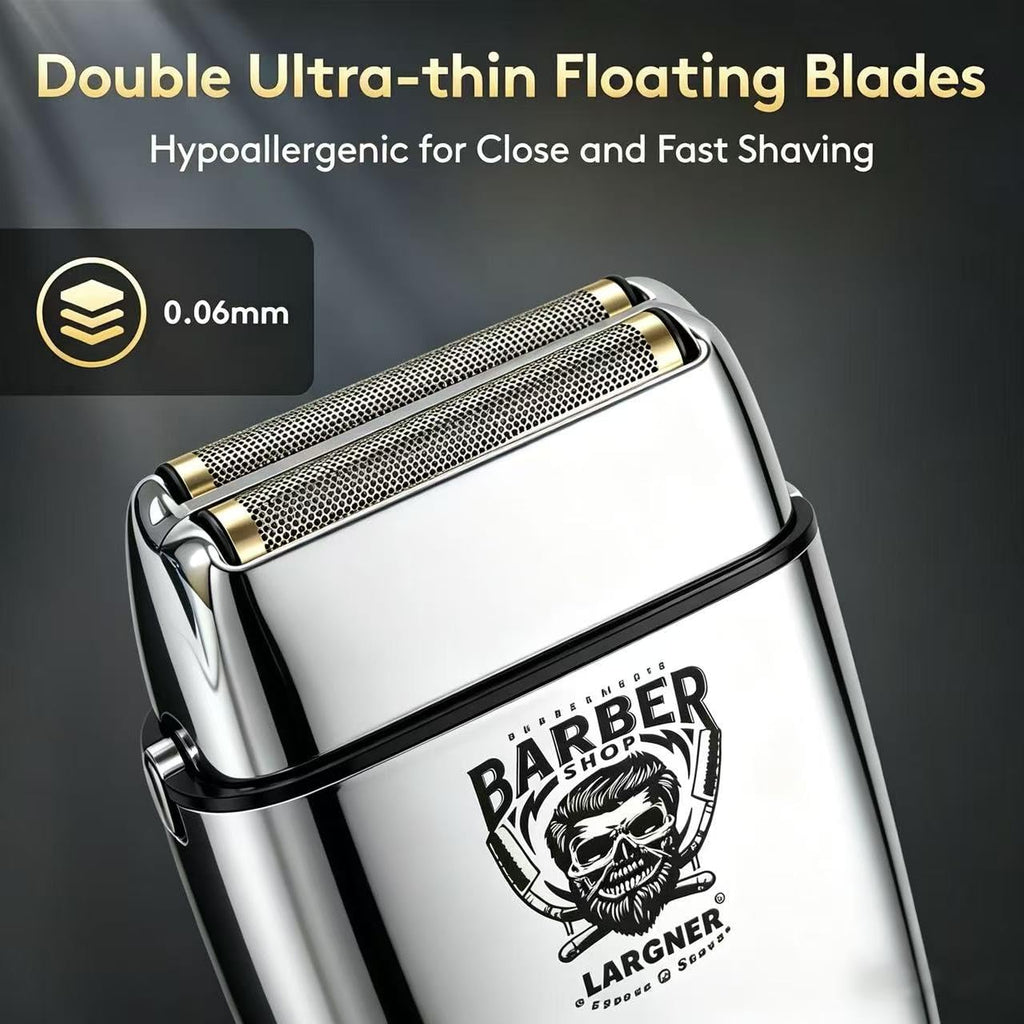 Beard Trimmer for Men - Cordless Electric Foil Beard Hair Trimmer Shavers with LCD Display, Rechargeable Electric Razor Face Trimmers Gifts for Him