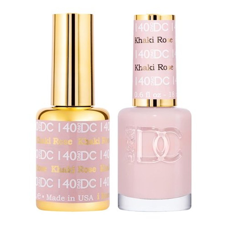 DND Gel Polish Set - Pink Nude Collection | UV/LED Gel & Air Dry Nail Lacquer Duo - 0.5 Fl Oz Each