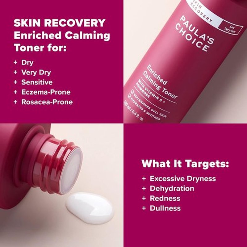 Paula's Choice Skin Recovery Toner - Hydrating Face Toner with Hyaluronic Acid & Vitamin E | 6.4oz