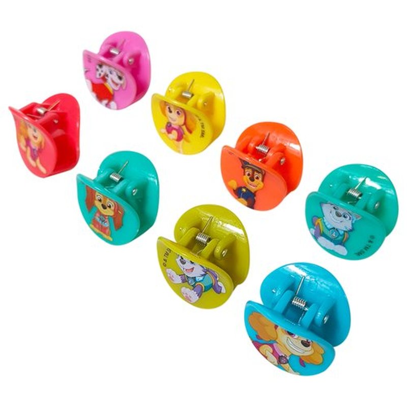 LUV HER Paw Patrol Girls Butterfly Hair Clips - 8 Cute Hair Clips with Small Soft Claw, Clips for Every Occasion - Multi Color with Your Favorite Paw Patrol Characters - Ages 3+