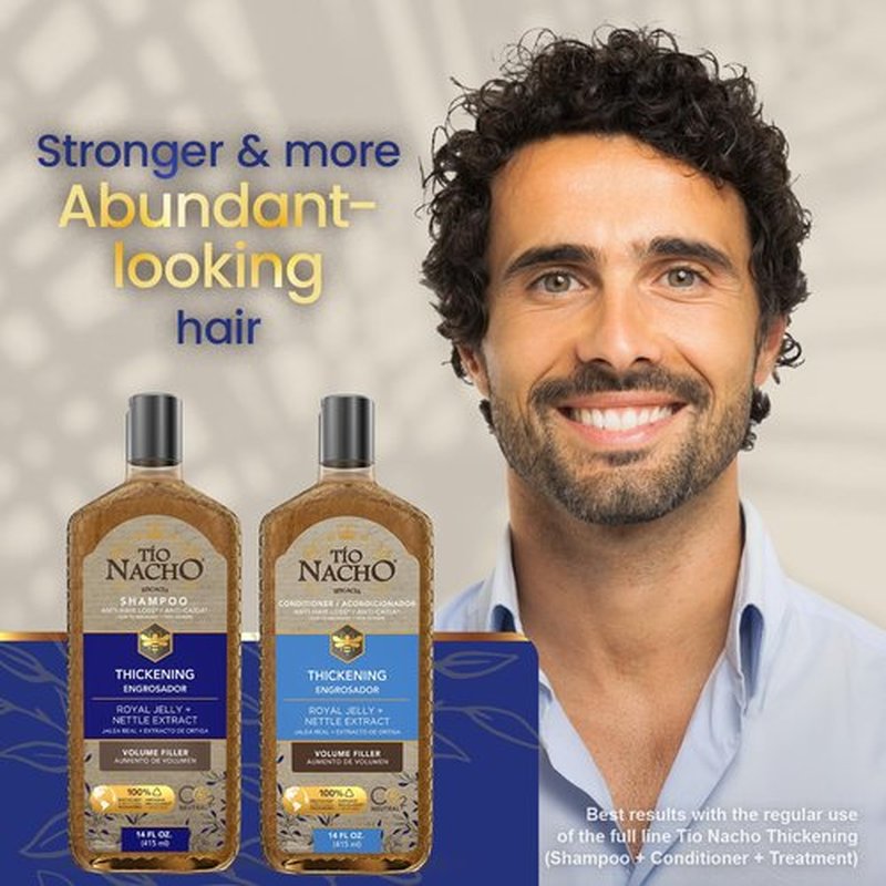 Tio Nacho Thickening Shampoo & Conditioner Set - Volumizing Hair Loss Solution for Men & Women | Paraben-Free, 14 fl oz Each