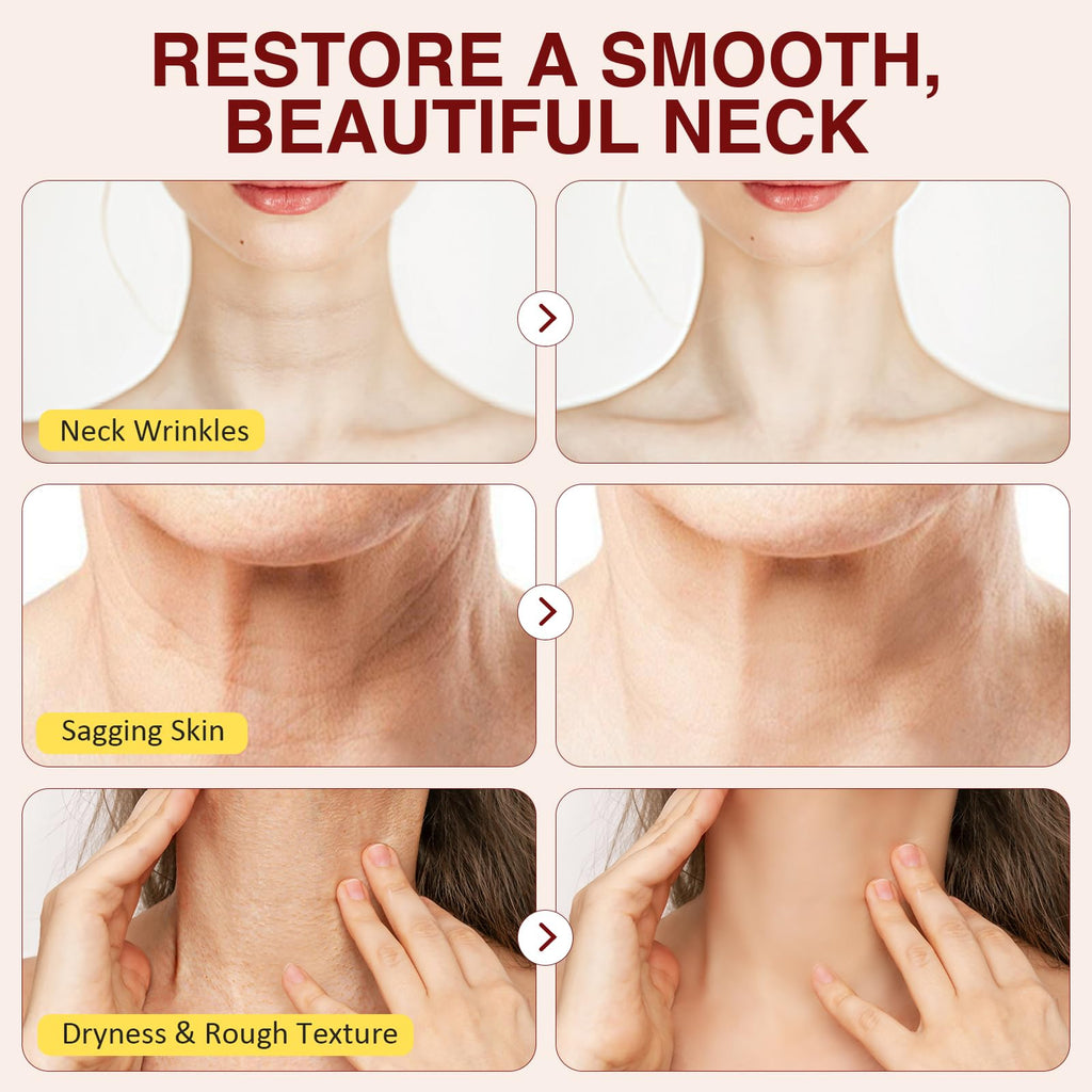 1Pcs Neck Roller Cream, Firming Skin, Reduces Neck Lines, Moisturizes, Improves Elasticity, Anti-Aging, Suitable for Both Men and Women(4.23Fl.oz)