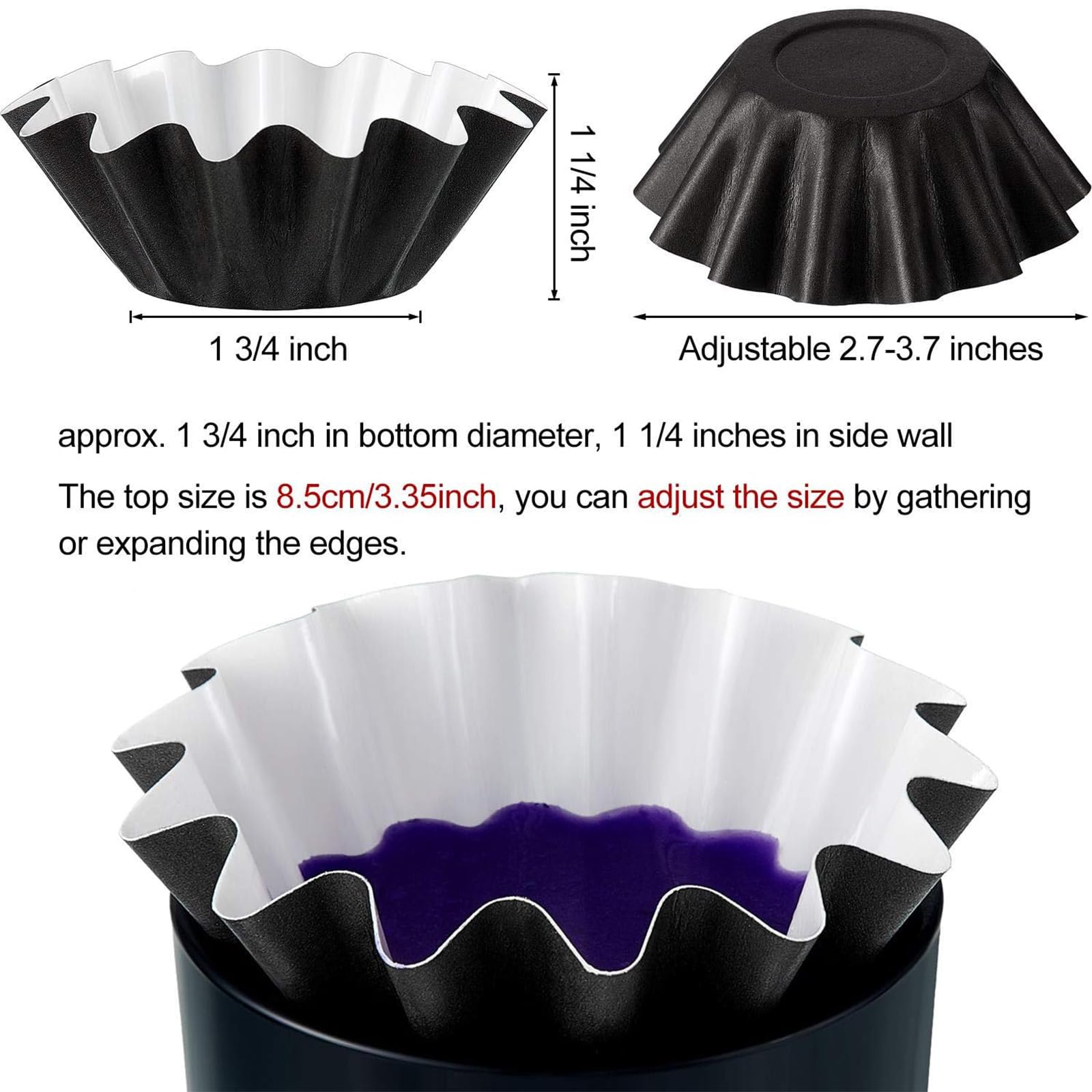 Boao Wax Melt Liners Reusable Leakproof for Any Wax Cubes Waxes Warmer Containers Cups for Scented Candle Plug in Warmers Electric Waxes Melters Burner
