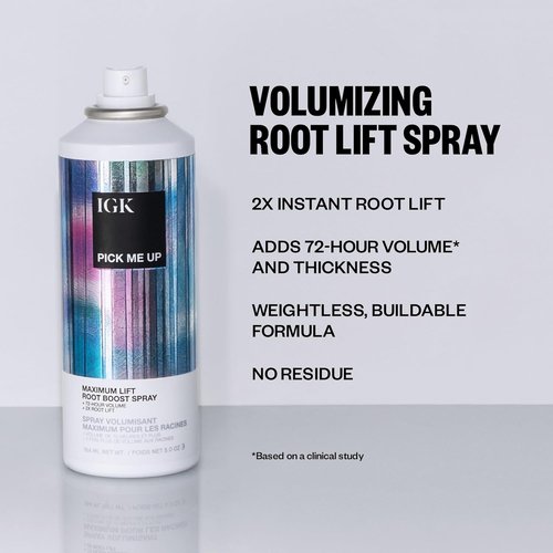 IGK Pick Me Up Maximum Lift Root Boost Spray - Instantly Adds Volume & Thickness | Vegan | 5 Oz