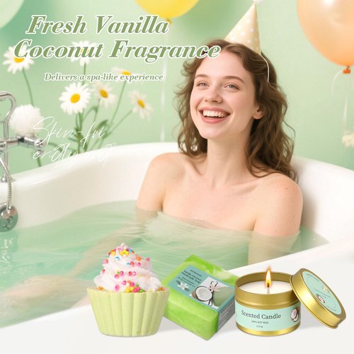 Daisy Birthday Gifts for Women Self Care Gifts Spa Gift Baskets for Women, Happy Birthday Gift Box for Mom Daughter Sister Girlfriend Best Friend,Thinking of You Get Well Gift for Her