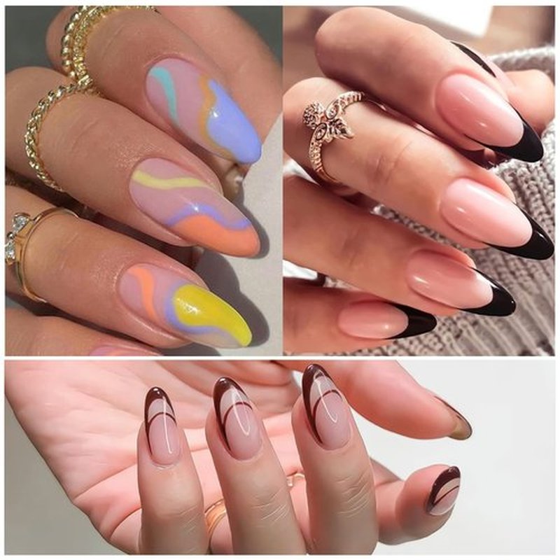 French Wavy Swirl Leopard Print Graffiti Nail Stamp Templates - Stainless Steel Gel Polish Template Design Stencil Tools (3 Pcs)