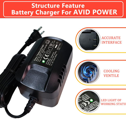 20V Max for AVID Power Fast Lithium Ion Battery Charger LED Indicator Light Can be Used for 20V Battery 2207EB Not 3A