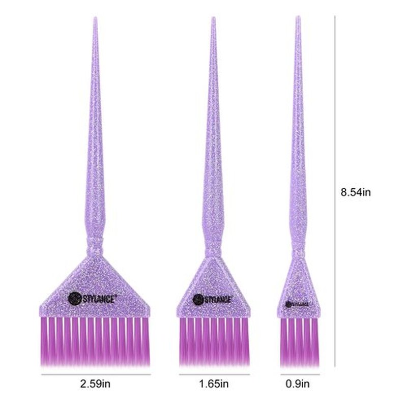 STYLANCE Hair Color Brush Set, Hair Coloring Brushes for Hair Styling Salon Home DIY Barber