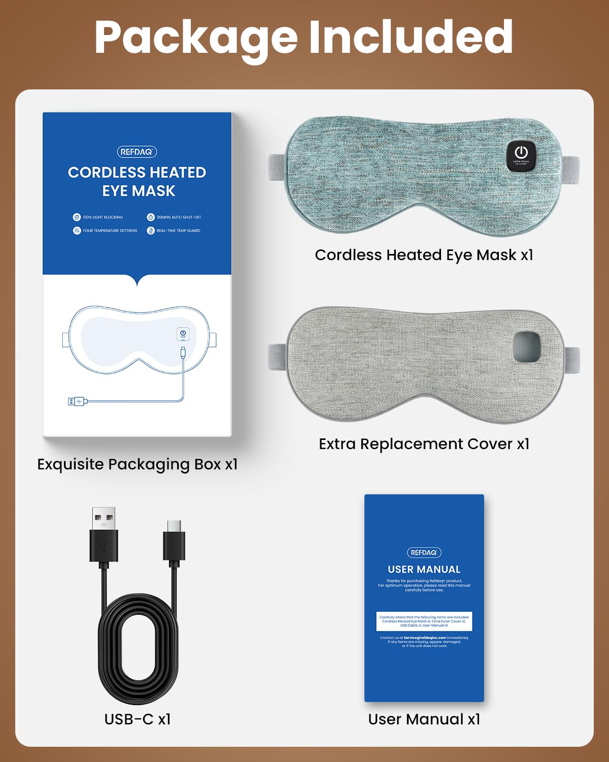 Heated Eye Mask - Cordless Eye Mask for Dry Eyes