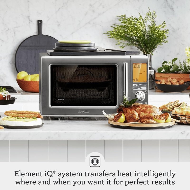 Breville Combi Wave 3-in-1 Microwave | Air Fryer & Convection Oven - Brushed Stainless Steel