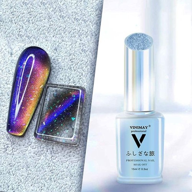 Major Dijit 15ml 9D Wide Cat Eyes Gel Nail Polish Magnetic Starry Sky Galaxy Gel Polish Aurora Glitter Galactic Effect Nail Polish