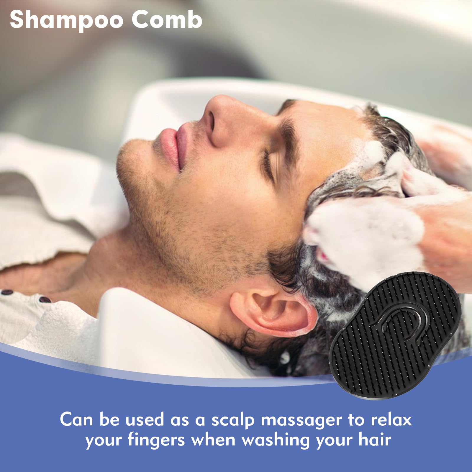 12Pcs Pocket Combs for Men, Soft Portable Hand Comb, Shampoo Scalp Beard Combs Massage Pocket Comb for Men