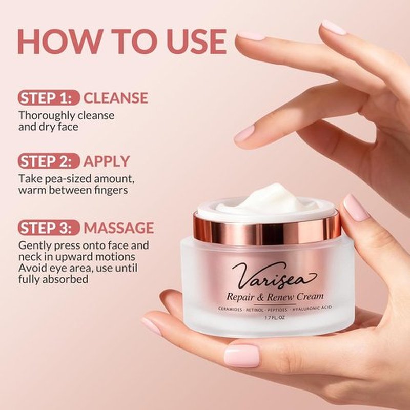 Regine Switzerland Anti-Aging Face Moisturizer - Retinol, Ceramides & Peptides for Soft, Hydrated Skin | Fragrance-Free, 1.7 oz