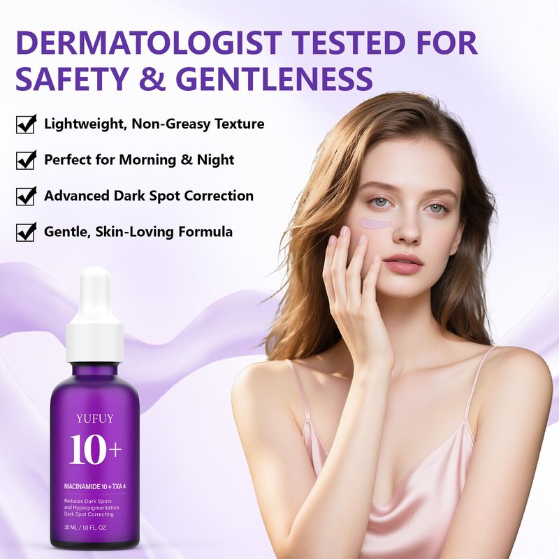 YUFUY 14% Tranexamic Acid Niacinamide Serum 30ML, Korean Facial Glass Skin Care Centella Serum Dark Spot Corrector Cream, Reduces Pigmentation Uneven Skin Tone, Pore Care for Sensitive Skin 1.01 FL.OZ
