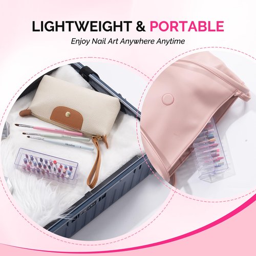 MelodySusie Nail Drill Bits Holder, 30 Holes Case, Portable Dustproof Displayer Organizer Container, Nail Tech Professional Nail Art Tool, Travel Salon Home, Clear (Drill Bits Not Included)