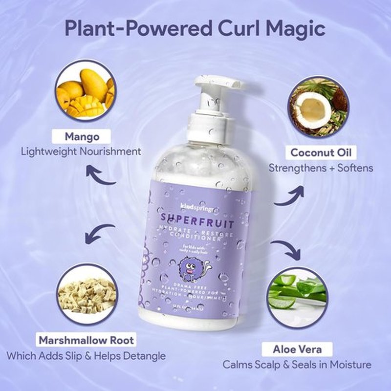 Skiennix Kids Conditioner - Ultra-Hydrating & Nourishing Detangler for Curly Hair | 12 Fl Oz