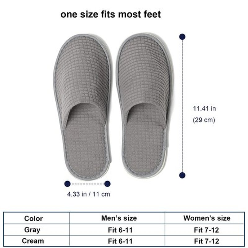 DANORKE 12 Pairs Disposable House Slippers for Guests, Washable Reusable Soft Polar Fleece Spa Slippers, Non-slip Indoor Slippers for Hotel Travel