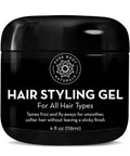 Pure Body Naturals Hair Gel for Men - Natural Aloe Formula for Firm, Healthy Hair | 4 Fl Oz