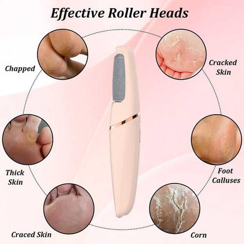 FWUNYVN 13 Pcs Replacement Roller Heads for Flawless Pedi, Suit for Finishing Touches Flawless Pedi Electric Foot File, 6 Pcs Black Coarse＆3 Pcs Gray Fine＆3 Pcs Pink Fine,1 Pc Cleaning Brush