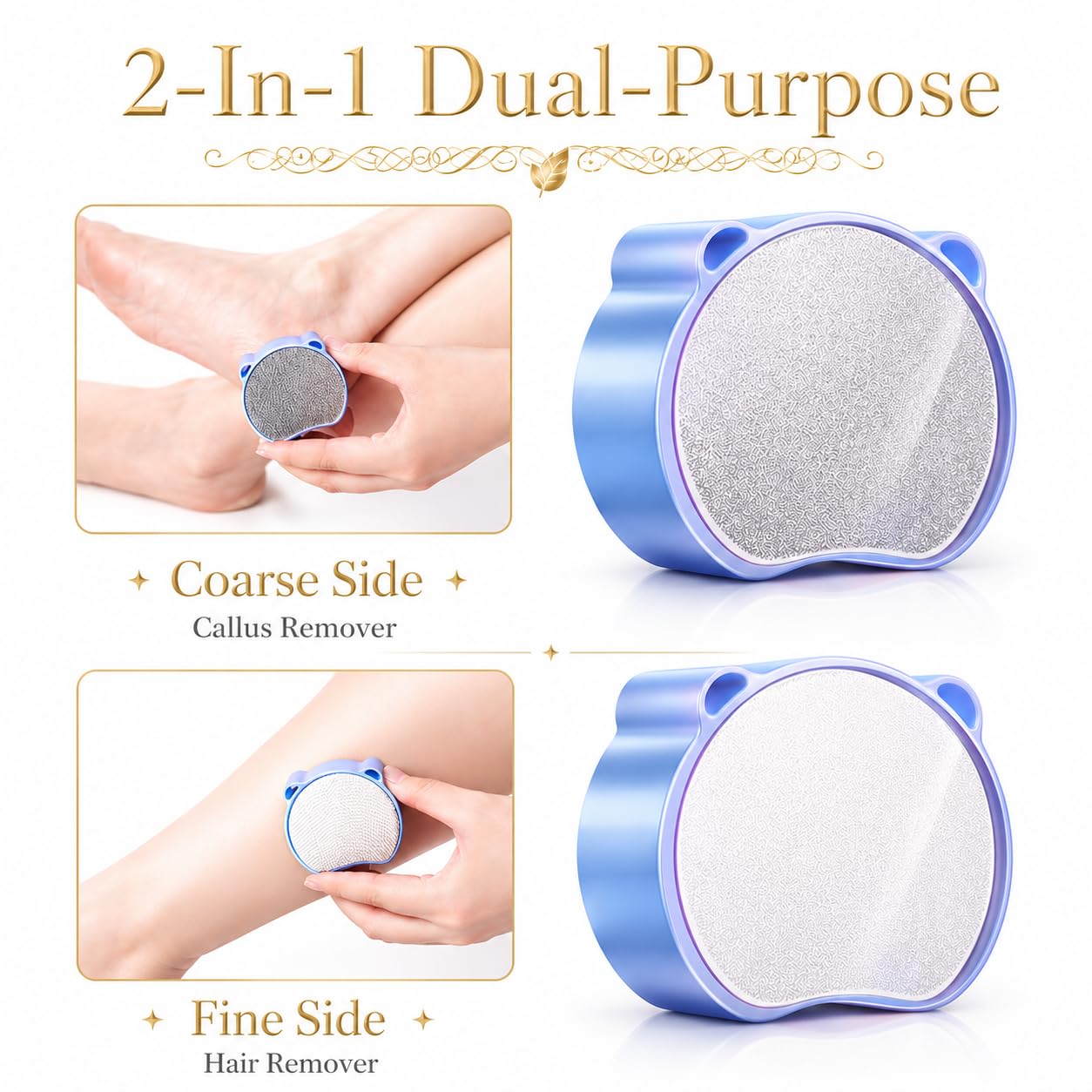 Magic Crystal Hair Eraser, Suitable for Men and Women Painless Exfoliating Crystal Hair Removal Tool, Magic Crystal Hair Remover for Legs and Back of Arms (Purple)