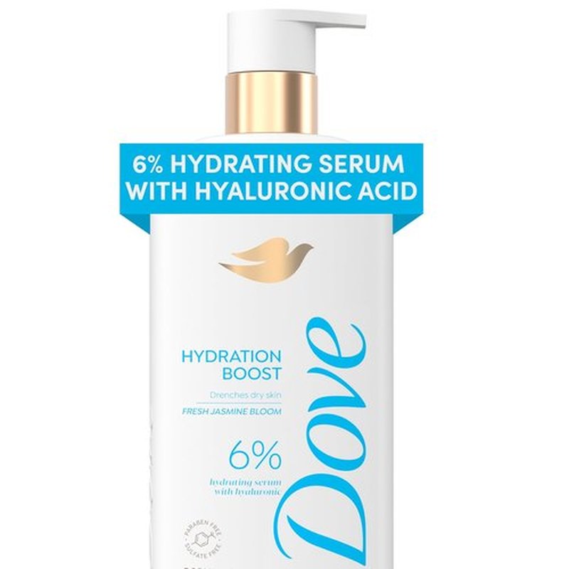Dove Hydration Boost Body Wash - Deeply Moisturizing with Hyaluronic Acid | 18.5 Fl Oz