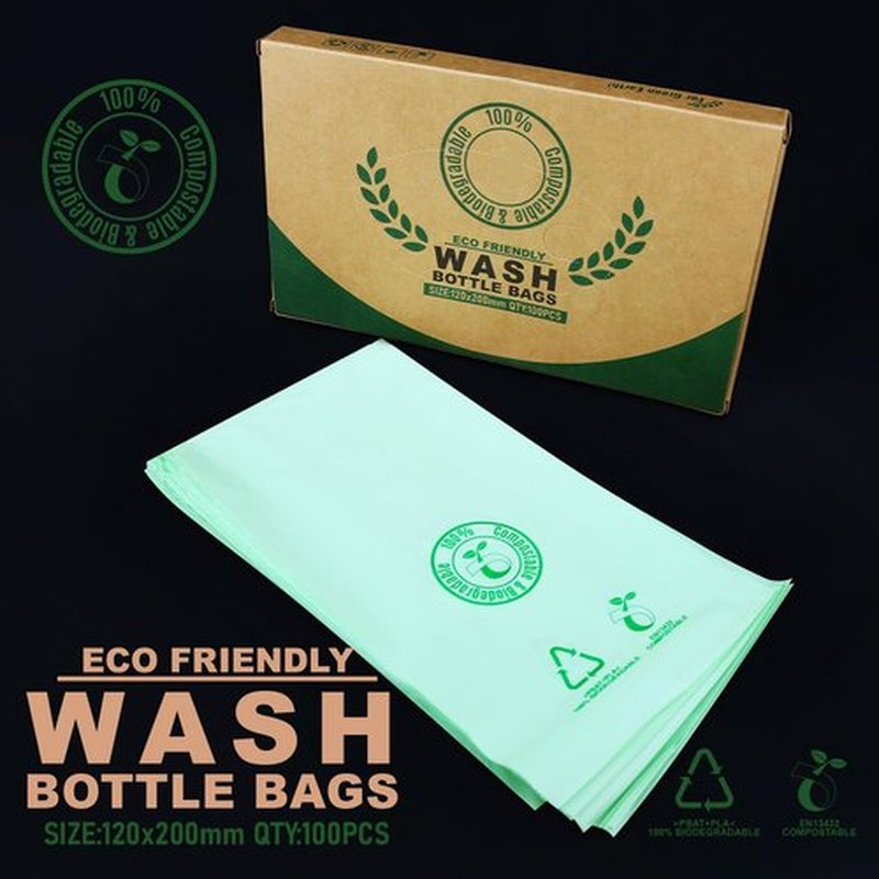 Tattoo Wash Bottle Bags,Disposable Tattoo Bottle Covers 100PCS ECO-Friendly Tattoo Bottle Cleaning Bags Squeeze Bottle Bag Sleeves Dental Bottle Bag Covers for Tattoo Supplies Accessories