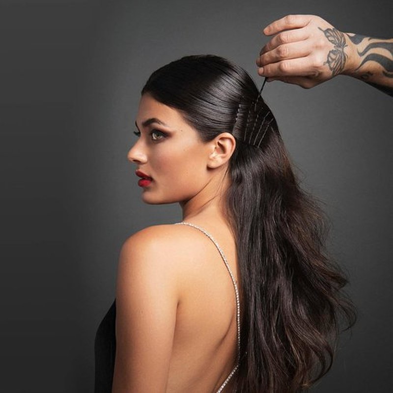 Fromm 2 Matte Black Bobby Pins - Crimped Non-Slip Hair Pins for All-Day Secure Styling | 600-Pack