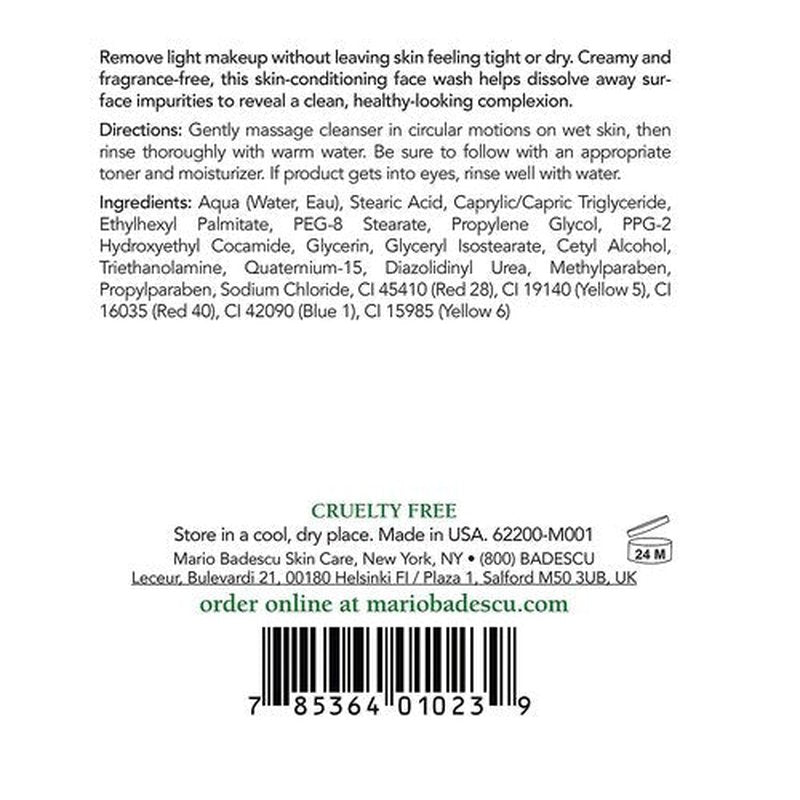 Mario Badescu Makeup Remover Soap - Oil-Free Cleanser for Combination, Dry & Sensitive Skin | Hydrating Formula with Glycerin