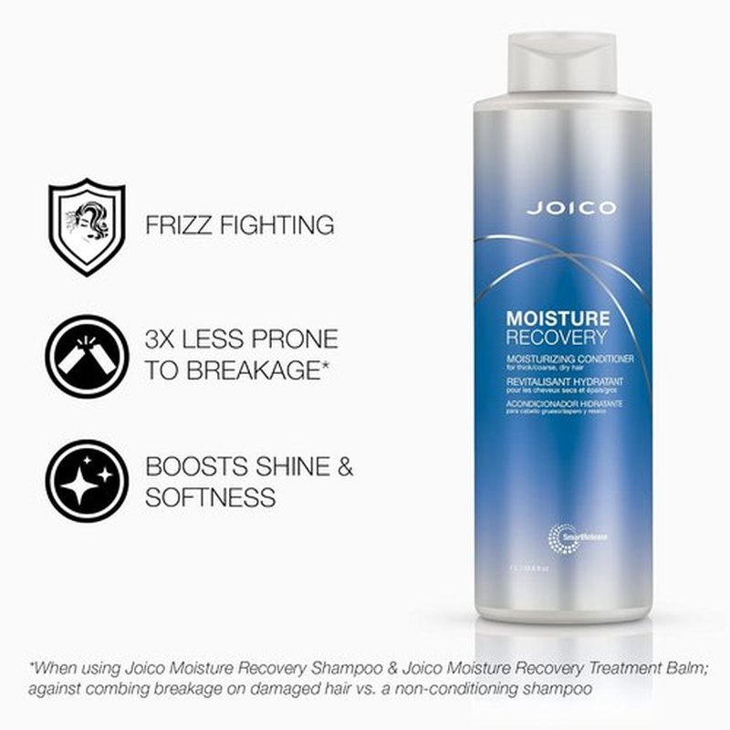 Joico Moisture Recovery Shampoo & Conditioner Set - Replenish Moisture for Thick, Coarse Hair
