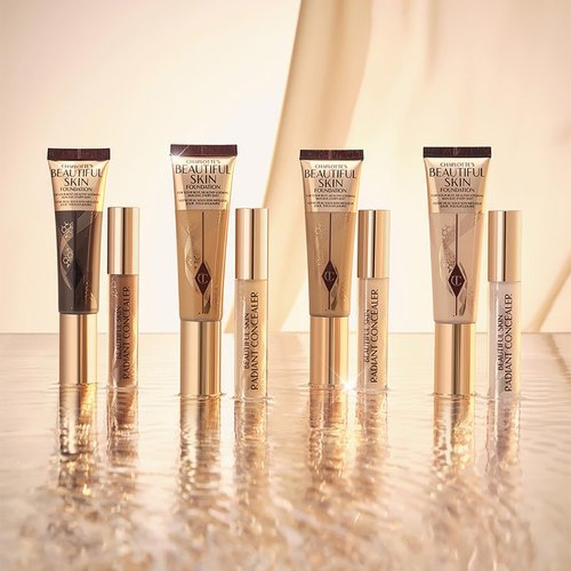 Charlotte Tilbury Beautiful Skin Medium Coverage Hydrating Foundation - Buildable Liquid Makeup for Instant Glow, Plumping Hydration & Lasting Skincare Benefits - 4 Neutral