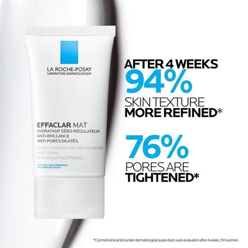 Effaclar Mat - Oil-Free Mattifying Moisturizer for Oily Skin | Lightweight Formula