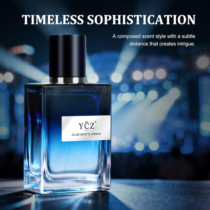 Ycz Club Cologne for Men - Long-Lasting Nightclub Essential Fragrance | 1.7oz Aromatic Woody Notes
