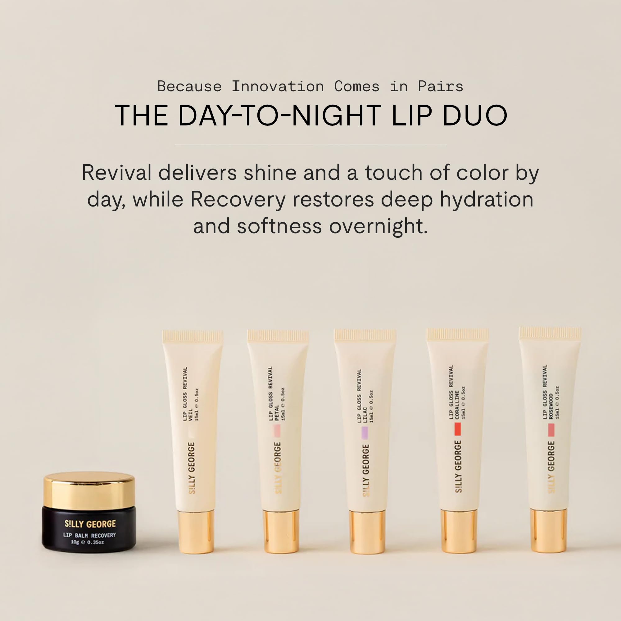 Silly George Lip Balm Recovery - Hydrating Overnight Mask for Dry Lips, Plush Replenisher with Shea Butter, Squalane & Vitamins, 10g
